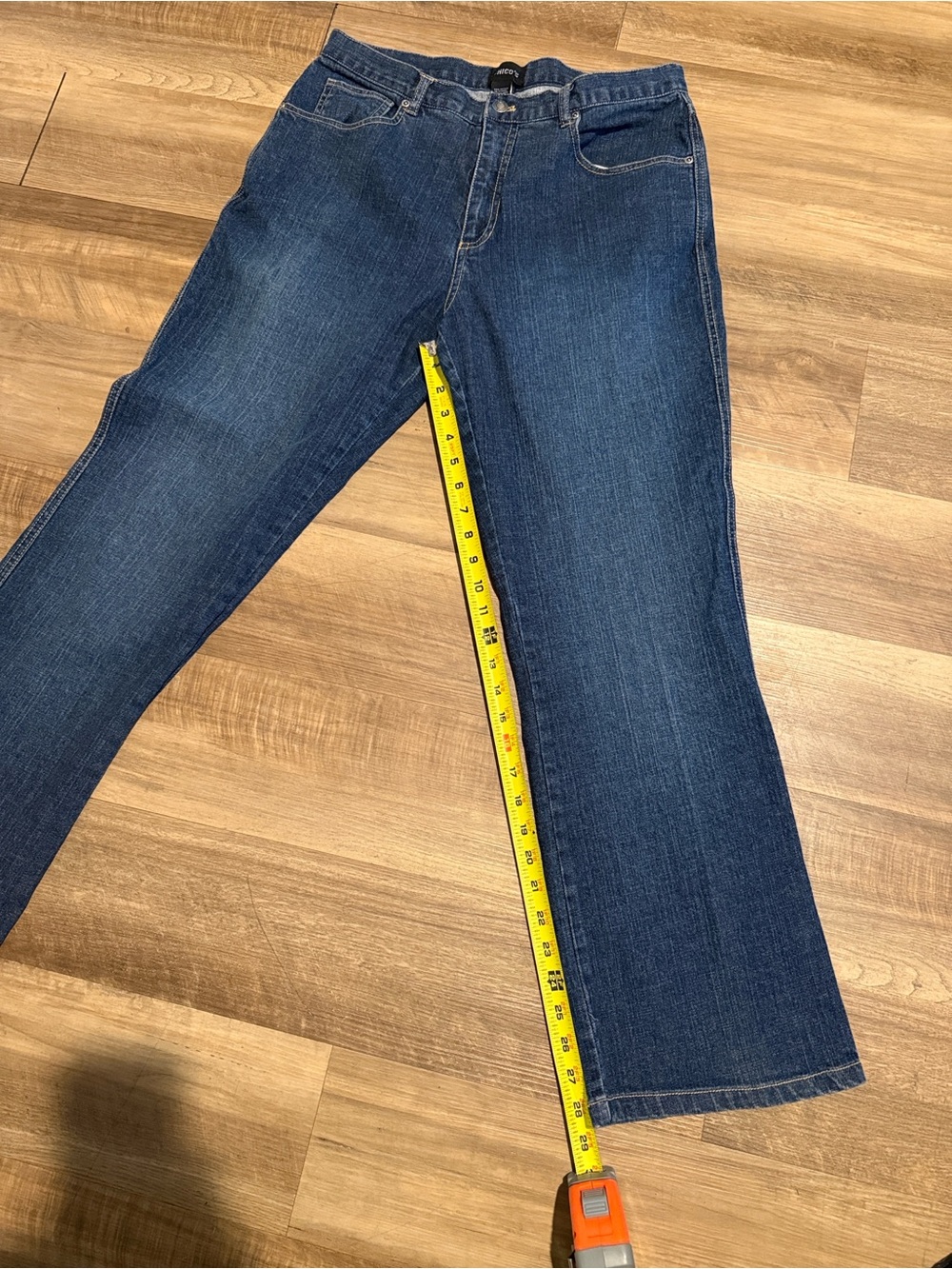 Chico’s Jeans Dark Blue Denim - Picture 2 of 6